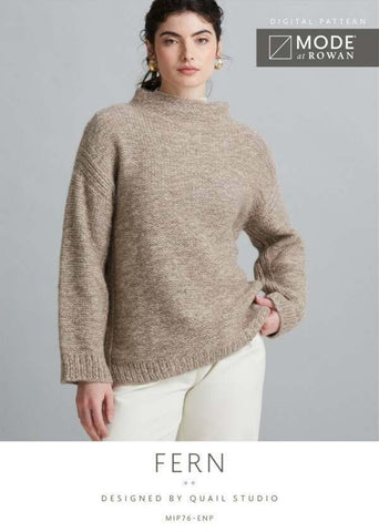 MODE at Rowan Softest Alpaca & Alpaca Haze Pattern MIP76 - Fern Sweater by Quail Studio