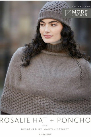 MODE at Rowan Alpaca Wool Pattern MIP86 - Rosalie Hat & Poncho by Martin Storey