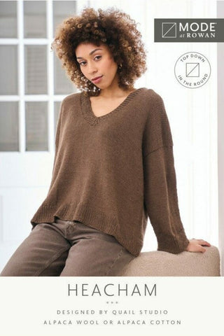 MODE at Rowan Alpaca Wool or Alpaca Cotton Pattern MIP8 - Heacham Sweater by Quail Studio