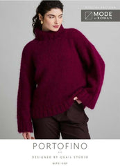 MODE at Rowan Mohair Soft Pattern MIP91 - Portofino Sweater by Quail Studio