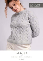 MODE at Rowan Mohair Soft Pattern MIP96 - Genoa Sweater by Quail Studio