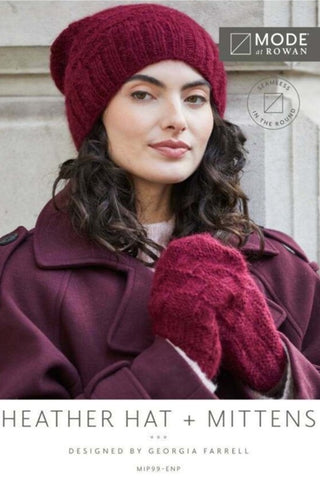 MODE at Rowan Softest Alpaca Pattern MIP99 - Heather Hat & Mittens by Georgia Farrell