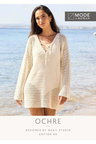 MODE at Rowan Cotton DK Pattern MIP102 - Ochre Crochet Tunic by Quail Studio