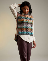 Sirdar Jewelspun Aran Pattern 10717 - Staghorn Fern Tabard