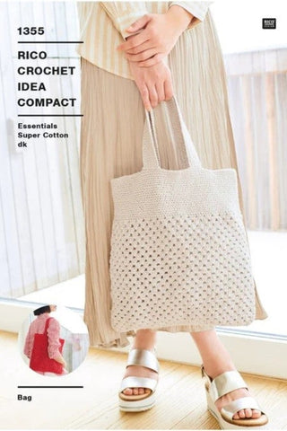 Rico Essentials Super Cotton DK Pattern 1355 - Crochet Bag