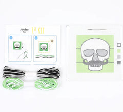 1st Kit - Long Stitch - Skull with Moustache