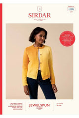 Sirdar Jewelspun Ombre Aran Pattern 10924 - Off-Set Ombre Cardigan