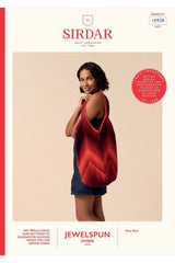 Sirdar Jewelspun Ombre Aran Pattern 10928 - Chevron Glow Crochet Tote