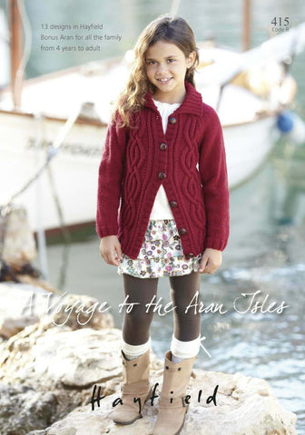 Hayfield - A Voyage to the Aran Isles - Pattern Book 415