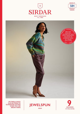 Sirdar Midnight Garden in Jewelspun Book 584