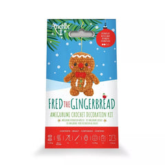 Fred the Gingerbread Amigurumi Crochet Decoration Kit
