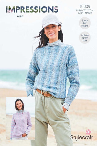 Stylecraft Impressions Aran Pattern 10009 - Sweaters