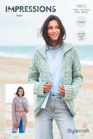 Stylecraft Impressions Aran Pattern 10012 - Jackets
