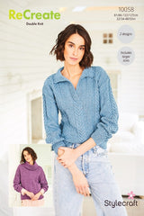 Stylecraft ReCreate DK Pattern 10058 - Sweaters