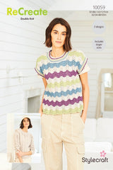 Stylecraft ReCreate DK Pattern 10059 - Sweater, Top & Hat