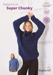 Stylecraft Cloudlike Super Chunky Pattern 10252 - Sweaters