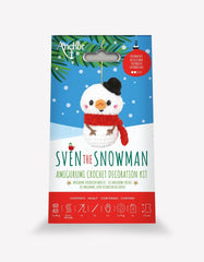 Sven the Snowman Amigurumi Crochet Decoration Kit