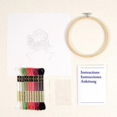 DMC Petal & Pearls - Intermediate Embroidery Kit TB232