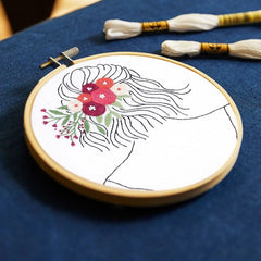 DMC Petal & Pearls - Intermediate Embroidery Kit TB232