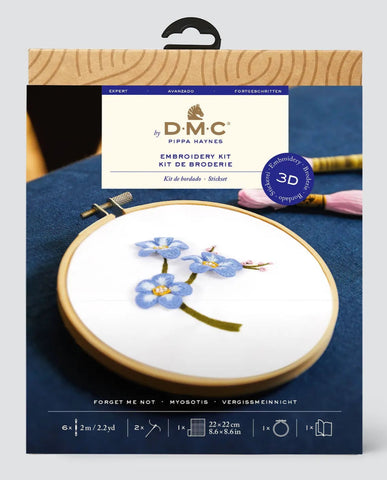 DMC Forget Me Not - 3D / Stumpwork Advanced Embroidery Kit TB237