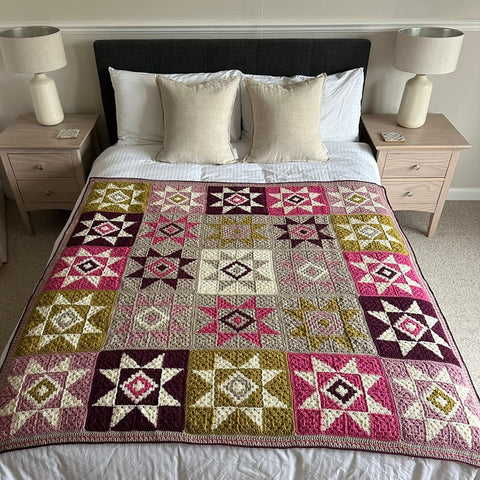 Quiet Sky Blanket - Stylecraft Life DK - Crochet Blanket Pattern by Anita Gibney