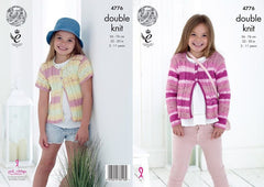 King Cole Cottonsoft Crush DK Pattern 4776 - Cardigans