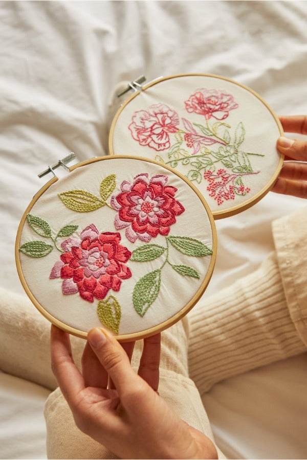 DMC THE CALMING CARNATIONS EMBRODERY DUO KIT TB163