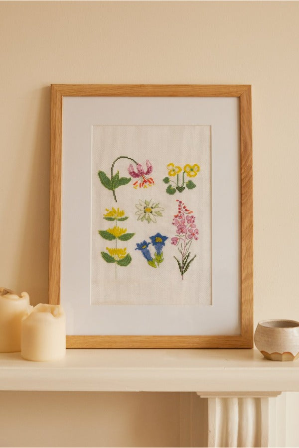 DMC THE MEADOW FLOWERS CROSS STITCH KIT BK1952