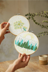 DMC THE WOODLAND WALK EMBROIDERY DUO KIT TB166