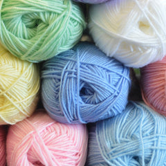 King Cole Baby Drifter, Splash, Glitz & Big Value - Crochet Pattern 4908 - Mermaid Tail Blanket
