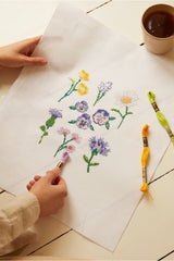DMC THE PEACEFUL FLOWERS CROSS STITCH KIT BK1950