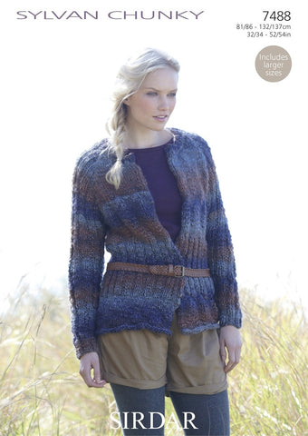 Sirdar Sylvan Chunky Pattern 7488 - Cardigan - REDUCED - NOW €1.00