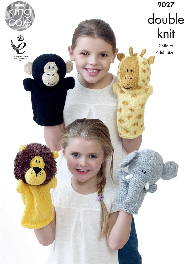 King Cole DK Pattern 9027 - Hand Puppets