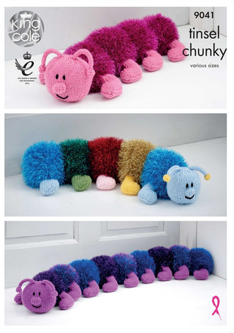 King Cole Tinsel & Big Value Chunky  Pattern 9041 - Caterpillar
