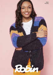 Robin Mardi Gras Chunky Pattern 3027 - Slouch Cardigans - NOW €1.00