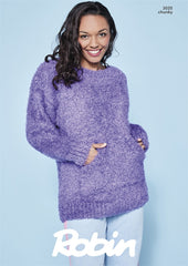 Robin Mardi Gras Chunky Pattern 3025 Oversized Sweater - NOW €1.00