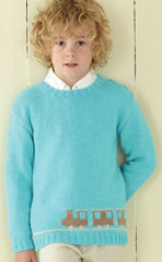 Sirdar Snuggly DK Pattern 4443 -  Train Tank & Sweater