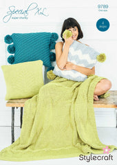 Stylecraft Special XL Super Chunky Pattern 9789 - Blanket & Cushions