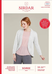 Sirdar Soiree Aran Pattern 10067 - Ladies Cable Edge Jacket - NOW €1.00