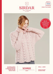 Sirdar Soiree Aran Pattern 10068 - Ladies Batwing Boxy Sweater - NOW €1.00