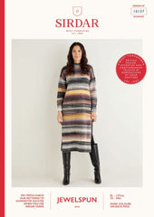 Sirdar Jewelspun Aran Pattern 10137 - Tunic Dress
