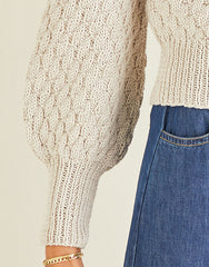 Sirdar Cotton DK Pattern 10251 - Diagonal Wave Stitch Sweater