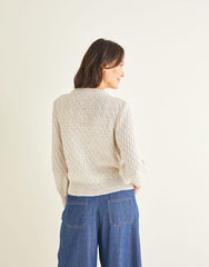 Sirdar Cotton DK Pattern 10251 - Diagonal Wave Stitch Sweater