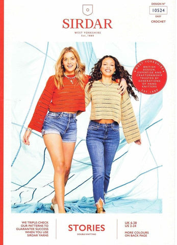 Sirdar Stories DK Pattern 10524 - Crochet "Encore" Sweater
