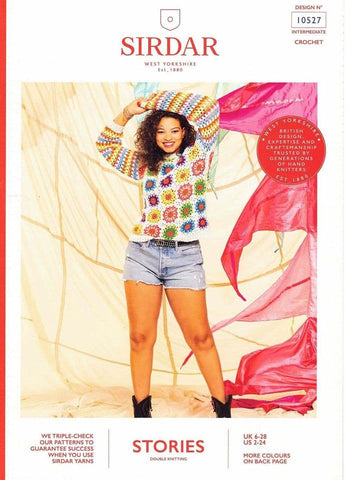 Sirdar Stories DK Pattern 10527 - Crochet "Crowd Surf" Sweater