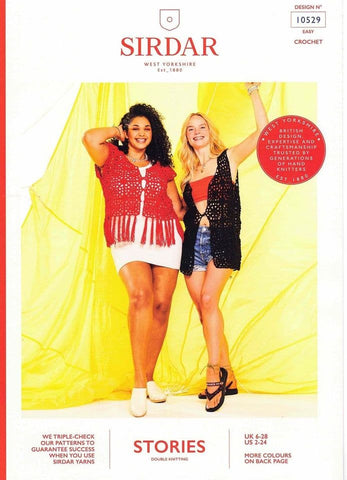Sirdar Stories DK Pattern 10529 - Crochet "Fringe Benefits" Vest