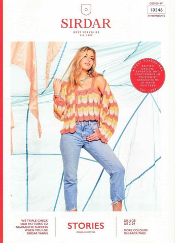 Sirdar Stories DK Pattern 10546 - "Twin Set List" Cardigan & Top