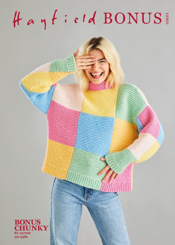 Hayfield Bonus Chunky Pattern 10601 - Sweater