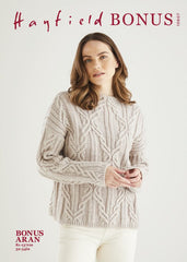 Hayfield Bonus Aran Pattern 10607 - Sweater