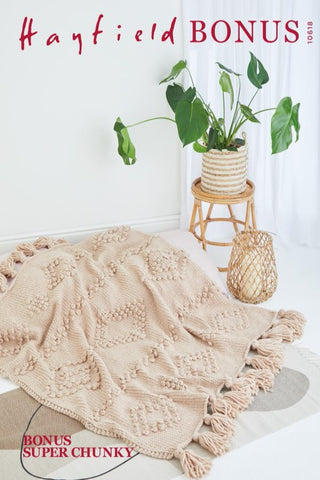 Hayfield Bonus Super Chunky Pattern 10618 - Blanket